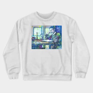 THOMAS MANN watercolor portrait .3 Crewneck Sweatshirt